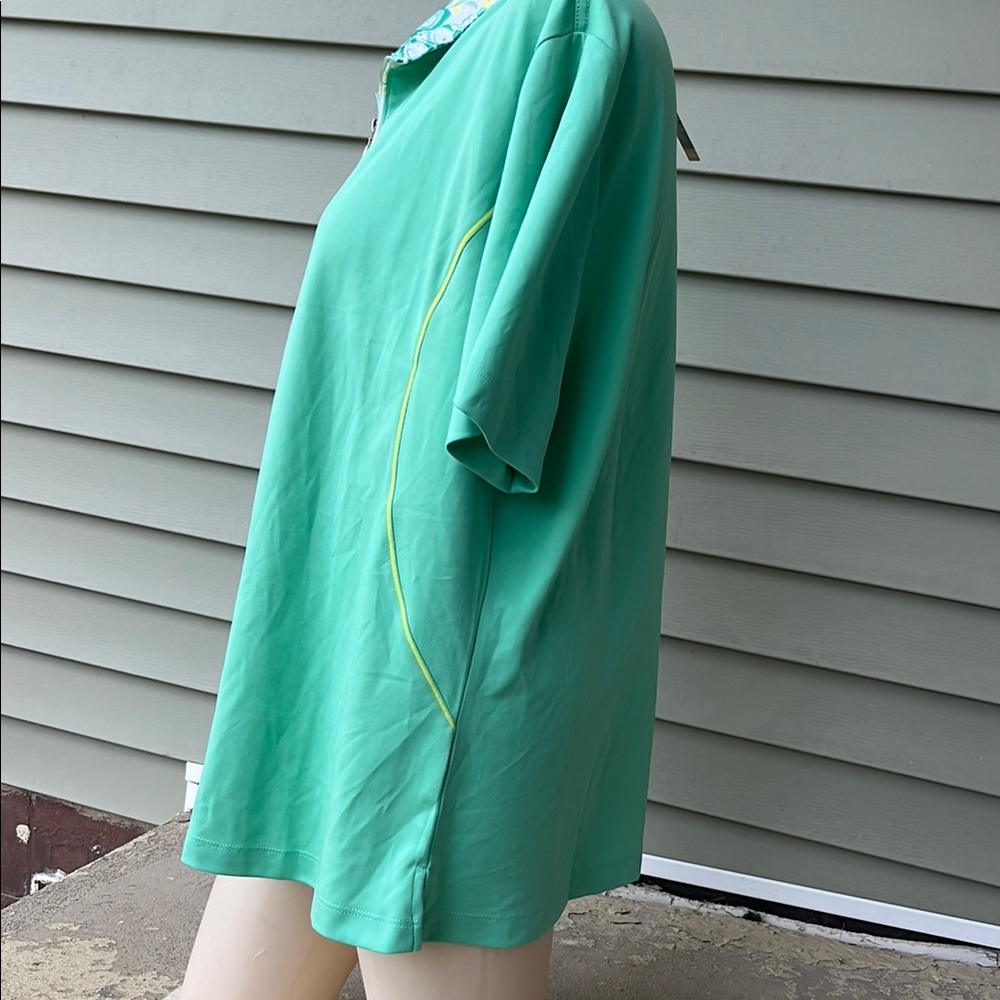 New Monterey Bay Green Short Sleeve Blouse - Picture 10 of 16